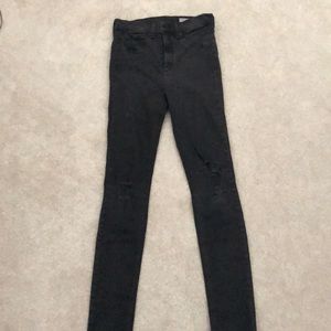 Rag & Bone Black Ripped Skinny Jeans